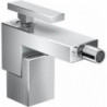 mitigeur bidet, bonde push-open, coupe diamant chroméé