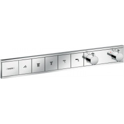 Module thermostatique RainSelect encastréavec 5 fonctions chroméé