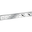 Module thermostatique RainSelect encastréavec 5 fonctions chroméé
