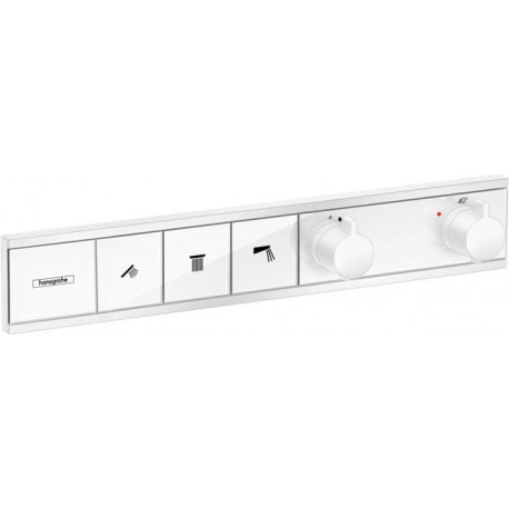 Module thermostatique RainSelect encastréavec 3 fonctions blanc mat