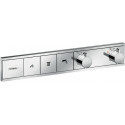 Module thermostatique RainSelect encastréavec 3 fonctions chroméé