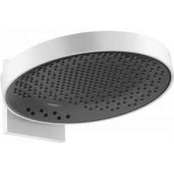 tête de douche 360 3jetavec bras de douche blanc mat