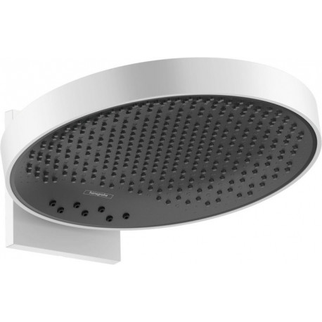 tête de douche 360 3jetavec bras de douche blanc mat
