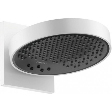tête de douche 250 3jetavec bras de douche blanc mat
