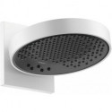 tête de douche 250 3jetavec bras de douche blanc mat