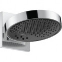 tête de douche 250 3jetavec bras de douche chroméé