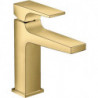 mitigeur de lavabo 110 poignée manette, bonde Push-Open aspect doré poli