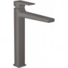 mitigeur de lavabo 260 poignée manette, bonde Push-Open noir chromé brossé