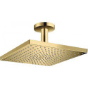 tête de douche 300 Air 1jetavec raccordement plafond 100 m avec antidérapantpect doré poli