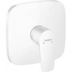 Set de finition pour mitigeur douche encastré blanc mat