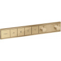 Module thermostatique RainSelect encastréavec 4 fonctions bronze brossé