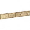 Module thermostatique RainSelect encastréavec 4 fonctions bronze brossé