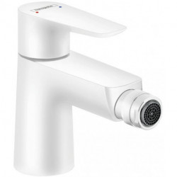 mitigeur bidet,avec tirette et vidage blanc mat
