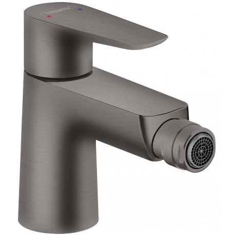 mitigeur bidet,avec tirette et vidage noir chromé brossé