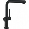 mitigeur de cuisine 270, 1 jet noir mat