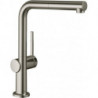 mitigeur cuisine 270,avec douchette extractible 1 jet, sBox aspect acier inox