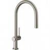 mitigeur cuisine 210,avec douchette extractible 1 jet, sBox aspect acier inox