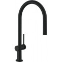 mitigeur de cuisine 210,avec douchette extractible 1 jet, sBox noir mat