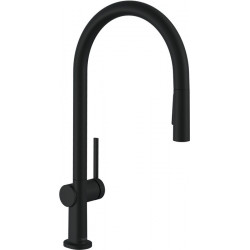 mitigeur de cuisine 210,avec douchette extractible 2 jets, sBox noir mat