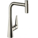 mitigeur de cuisine 300avec douchette extractible aspect acier inox