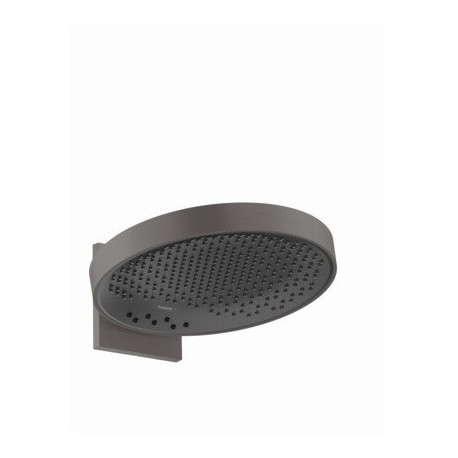 tête de douche 360 3jetavec bras de douche noir chromé brossé