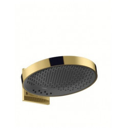 tête de douche 360 3jetavec bras de douche aspect doré poli