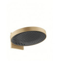 tête de douche 360 3jetavec bras de douche bronze brossé