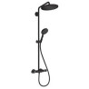 Showerpipe 280 1jetavec mitigeur thermostatique noir mat