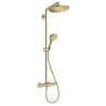 Showerpipe 280 1jet 9l/minavec mitigeur thermostatique aspect doré poli
