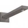 Bras de douche Square 38,9 cm noir chromé brossé