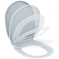 Abattant WC CONNECT AIR avec couvercle à fermeture amortie (enveloppe) blanc IDEAL STANDARD