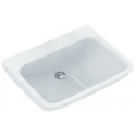 Lavabo hygiénique CONTOUR 21 Plus avec ailette, avec trou pour robinet, antibactérien 500 mm blanc IDEAL STANDARD
