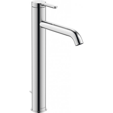 mitigeur monocommande de lavabo Duravit C.1XLavec garniture de vidage chroméé