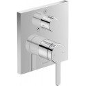 mitigeur bain-douche Duravit C.1 UPavec inverseur angulaire chroméé