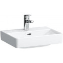 Lave-mains LAUFEN PRO S design spécial, 450 x 340 mm sans trop-plein, 1 trou de robinetterie design blanc LCC LAUFEN