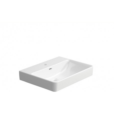 LAUFEN PRO S lavabo design spécial, sans trop-plein, 1 robinet 600 x 465 mm blanc LCC LAUFEN