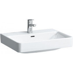 Vasque à poser LAUFEN PRO S 600 x 465 mm avec trop-plein, version 1 trou pour robinet blanc LCC LAUFEN