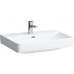 LAUFEN PRO S lavabo design spécial, sans trop-plein, 1 robinet 650 x 465 mm blanc LCC LAUFEN