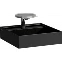 Lave-mains KARTELL 460 x 460 mm sans trop-plein, sans trou pour robinetterie noir LAUFEN