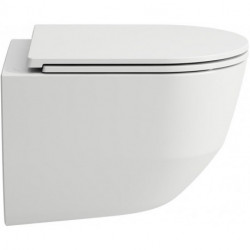WC suspendu LAUFEN PRO S, sans bride, à fond creux, compact blanc LCC LAUFEN