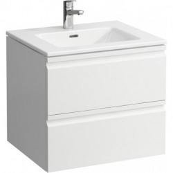 Lavabo LAUFEN PRO S avec meuble sous-vasque, 600 x 500 mm 2 tiroirs LAUFEN blanc mat