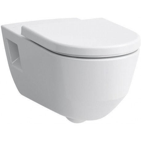 WC suspendu LAUFEN PRO, sans bride, à fond creux, projection 70 cm, blanc LAUFEN