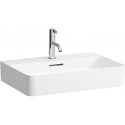 Lavabo VAL 600 x 420 mm avec trop-plein, version 3 trous robinet blanc LCC LAUFEN