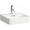 Lave-mains VAL 450 x 420 mm avec trop-plein, version 1 trou pour robinet LAUFEN