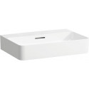 Lavabo VAL 600 x 420 mm avec trop-plein, sans trou pour robinet blanc LCC LAUFEN