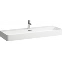 Lavabo VAL 1200 x 420 mm avec trop-plein, version 1 trou robinet blanc LCC LAUFEN
