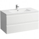 LAUFEN PRO S lavabo avec meuble sous-vasque, 1000 x 500 mm 2 tiroirs, chêne clair LAUFEN