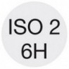 Tarauds à main, filetage métrique ISO, intermédiaire n° 2, Filetage : M11, Pas 1,50 mm, Long. totale 70 mm, queue Ø 8 mm, Carré de la queue : 6,2 mm, avant
