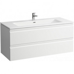 LAUFEN PRO S lavabo avec meuble sous-vasque, 2 tiroirs, 1 trou pour robinet version graphite LAUFEN