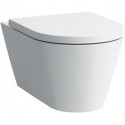 WC suspendu KARTELL sans bride, à fond creux blanc LCC LAUFEN